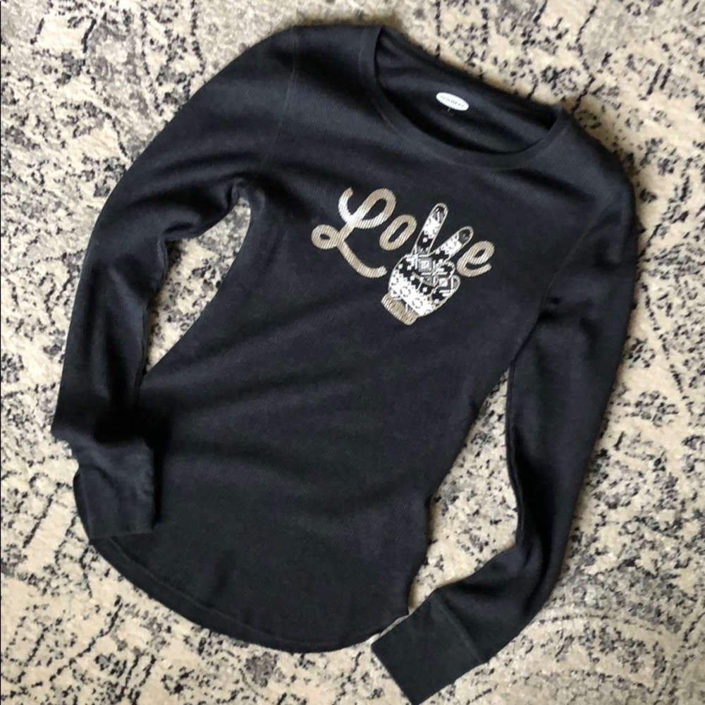 NWOT old navy winter thermal charcoal sz S